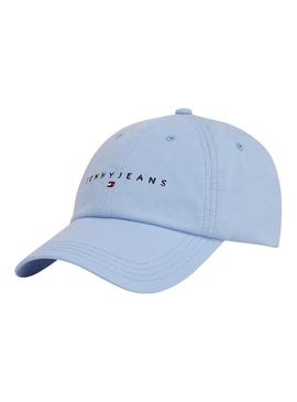 Boné Tommy Jeans 6 Painel azul para mulher