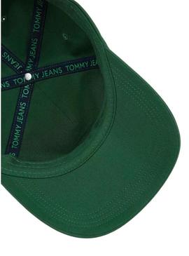 Boné Tommy Jeans Heritage verde para homem