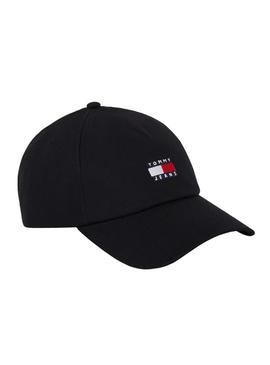 Boné Tommy Jeans Heritage preto para homem