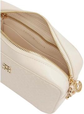 Bolsa Tommy Hilfiger Distinct bege para mulher.