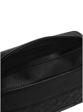 Nécessaire Tommy Hilfiger Monogram preto para homens.