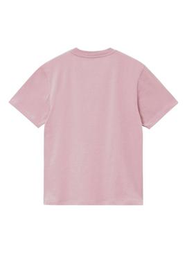 Camiseta Carhartt Script rosa para mulher