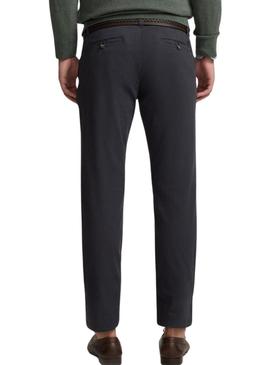 Calça chino Silbon Sport azul marinho para homem