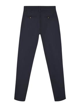 Calça chino Silbon Sport azul marinho para homem