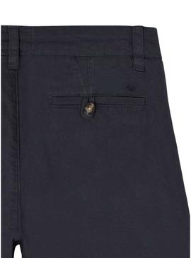 Calça chino Silbon Sport azul marinho para homem