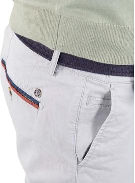 Calça chino El Ganso Chino Básico cinza para homem.