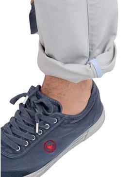 Calça chino El Ganso Chino Básico cinza para homem.