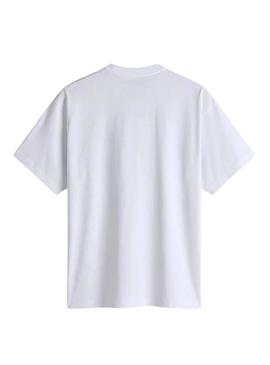 Camiseta Vans Left Chest II branca para homem.