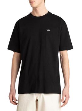 Camisa Vans Left Chest II preta para homem.