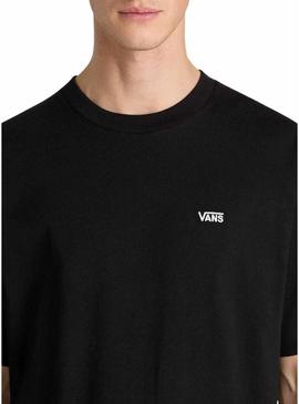 Camisa Vans Left Chest II preta para homem.