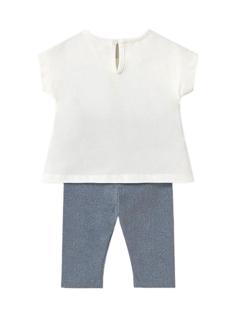 Conjunto Mayoral Leggings branco para bebê