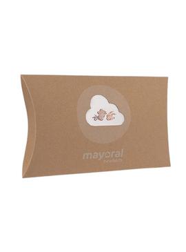 Conjunto de 4 peças de presente Mayoral branco para bebê.