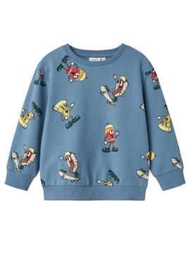 Moletom Name It Diego Reg azul para Menino