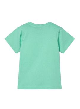 Camiseta Mayoral aguamarina para criança.