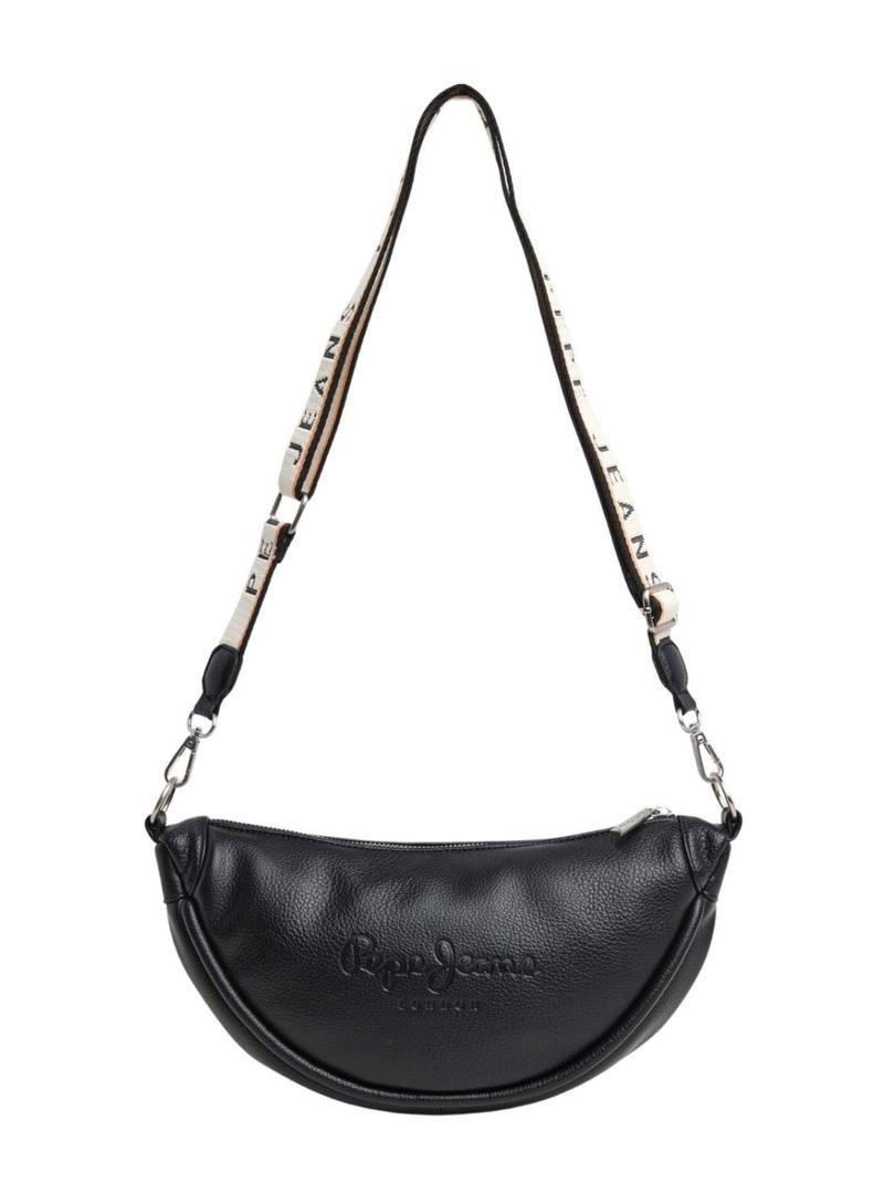 Bolsa Pepe Jeans Nadine preta para mulher
