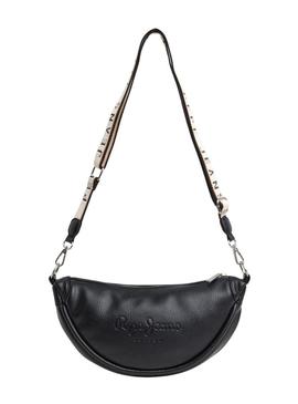 Bolsa Pepe Jeans Nadine preta para mulher