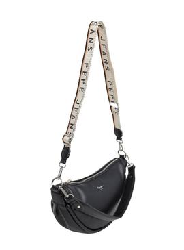 Bolsa Pepe Jeans Nadine preta para mulher