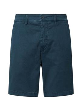 Bermudas Pepe Jeans chino azul marinho para homem.