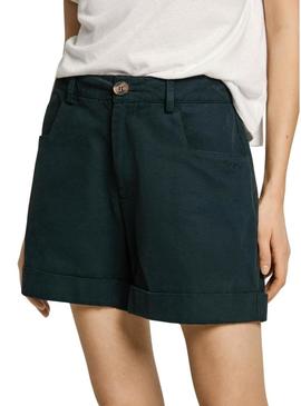 Bermudas Pepe Jeans Jo azul marinho para mulher.