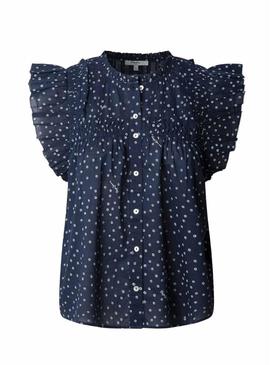 Blusa Pepe Jeans Dialla azul marinho para mulher