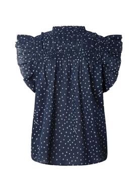 Blusa Pepe Jeans Dialla azul marinho para mulher