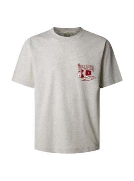 Camiseta Pepe Jeans Presth cinza para homem.
