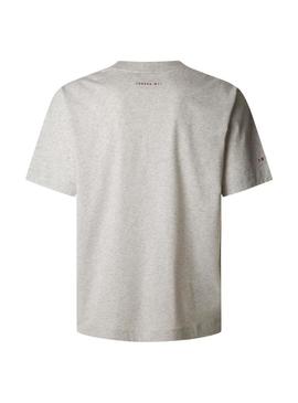 Camiseta Pepe Jeans Presth cinza para homem.