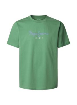 Camiseta Pepe Jeans Eggo verde para homem