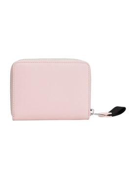 Carteira Tommy Jeans American Cool rosa para mulher.