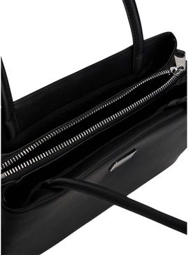 Bolsa Tommy Jeans American Cool Tote preta para mulher.