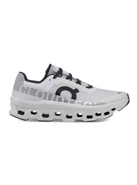 Tênis On Running Cloudmonster branco para homem.