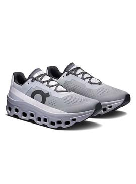 Sapatilhas On Running Cloudmonster cinza para homem.
