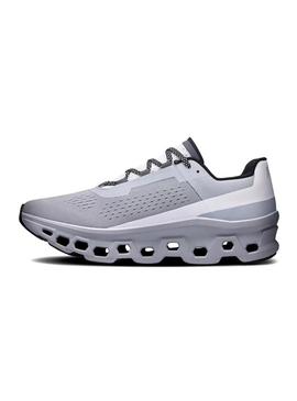 Sapatilhas On Running Cloudmonster cinza para homem.
