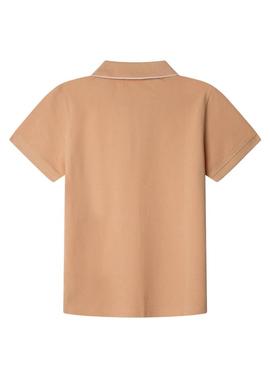 Camisa polo Pepe Jeans Henry laranja para menino.