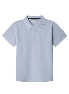 Polo Pepe Jeans Henry azul para criança