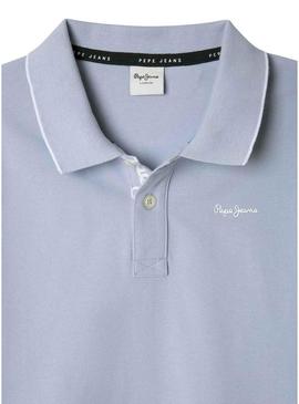 Polo Pepe Jeans Henry azul para criança