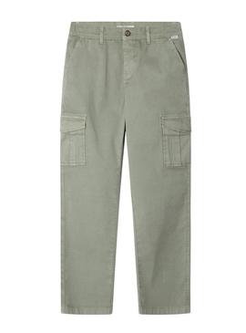 Calça Pepe Jeans Junior verde para menino