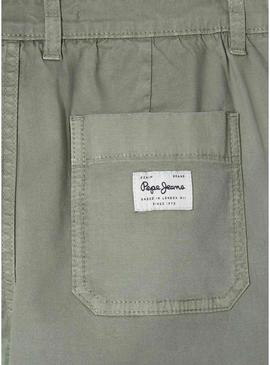 Calça Pepe Jeans Junior verde para menino