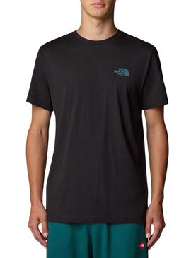 Camiseta The North Face NSE Box preta para homem.