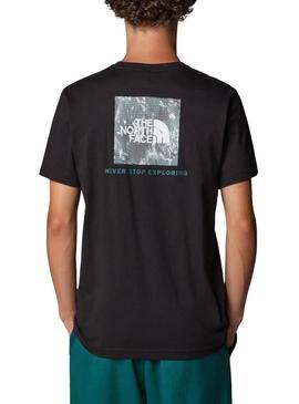 Camiseta The North Face NSE Box preta para homem.
