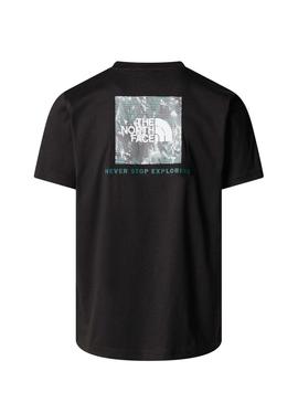 Camiseta The North Face NSE Box preta para homem.