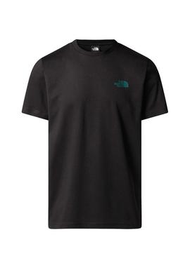 Camiseta The North Face NSE Box preta para homem.