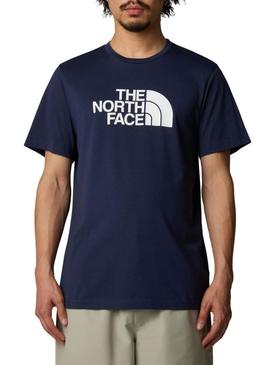 Camisa The North Face Easy azul marinho para homens.