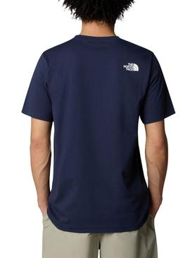 Camisa The North Face Easy azul marinho para homens.