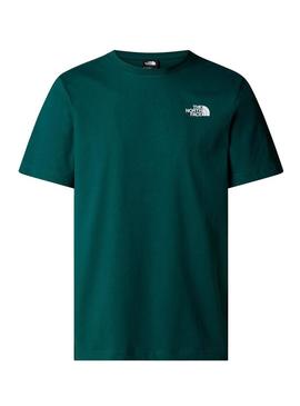 Camiseta The North Face NSE Box verde para homem.