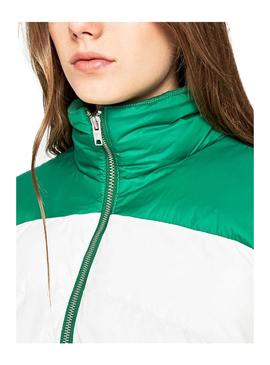 Casaca Pepe Jeans Kathleen acolchoado Verde Mulher