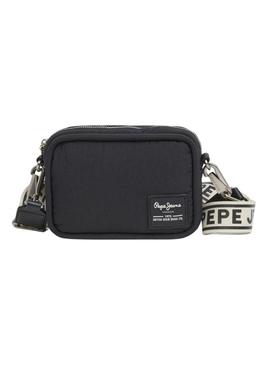 Bolsa Pepe Jeans Brianae Blossom preta para mulher