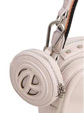 Bolsa Pepe Jeans Bassy Main bege para mulheres