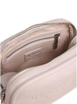 Bolsa Pepe Jeans Bassy Main bege para mulheres
