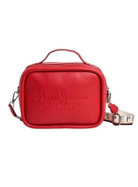 Bolsa Pepe Jeans Bassy Main vermelha para mulher